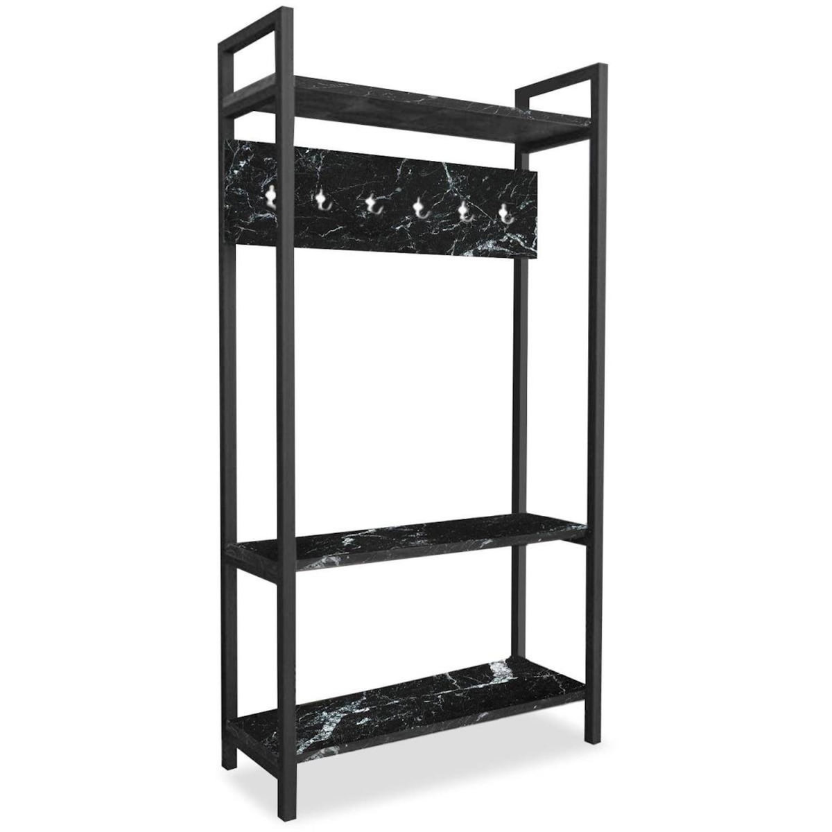 Paris Prix Meuble d'Entrée Vestiaire  Sicaret  180cm Noir Mat