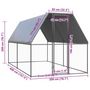 Voir la diapositive 6 : VIDAXL Poulailler d'exterieur 2x4x2 m Acier galvanise