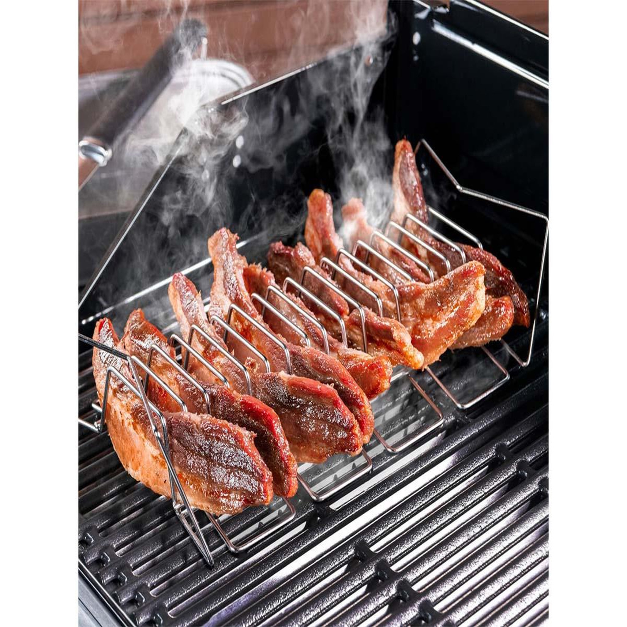Voir la diapositive 5 : CHAR-BROIL Grille multi-étagère en inox grill+® - char-broil