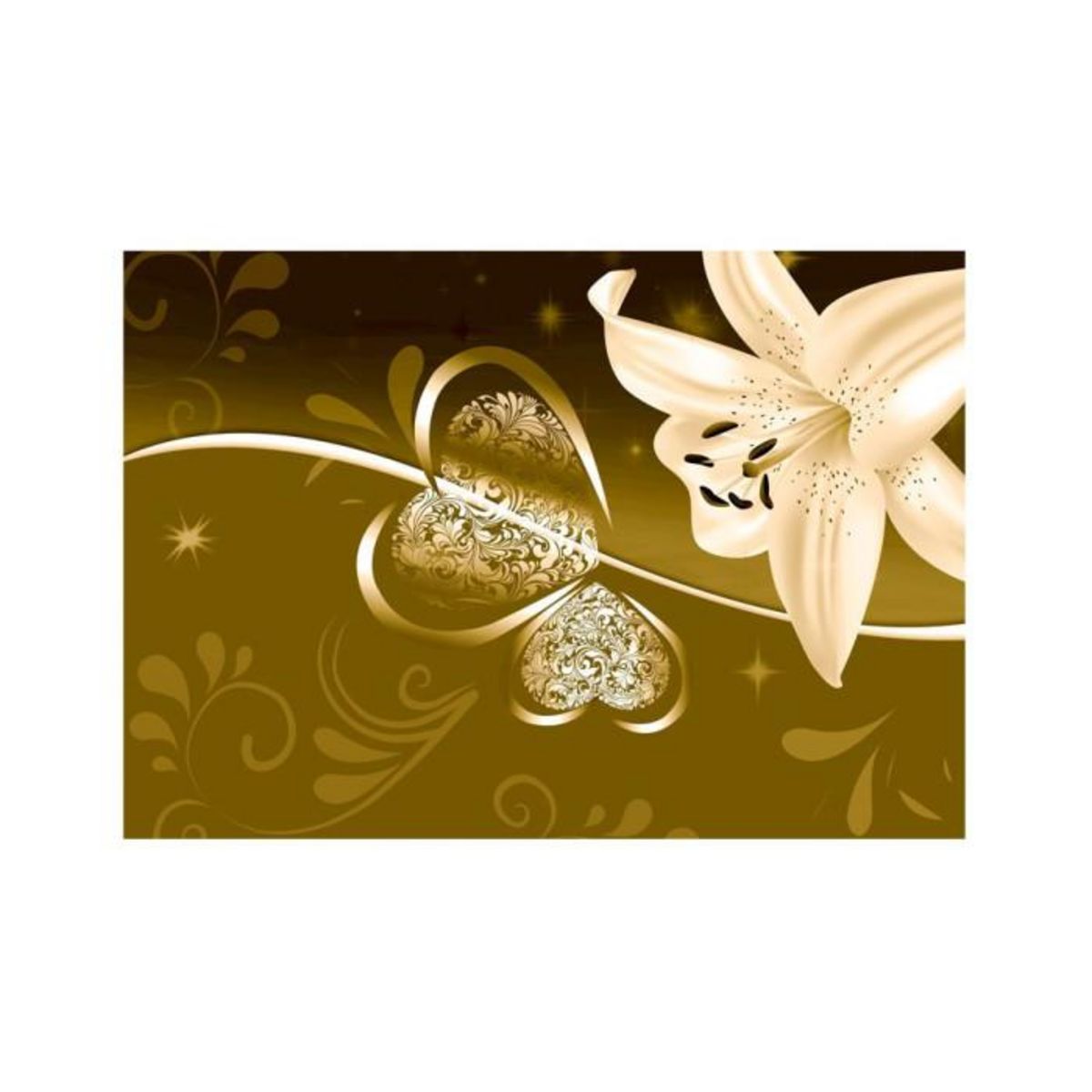 Paris Prix Papier Peint  Lily in Shades of Green