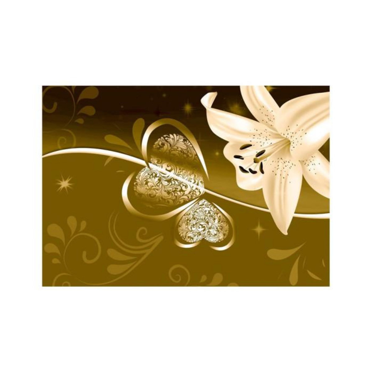 Paris Prix Papier Peint  Lily in Shades of Green