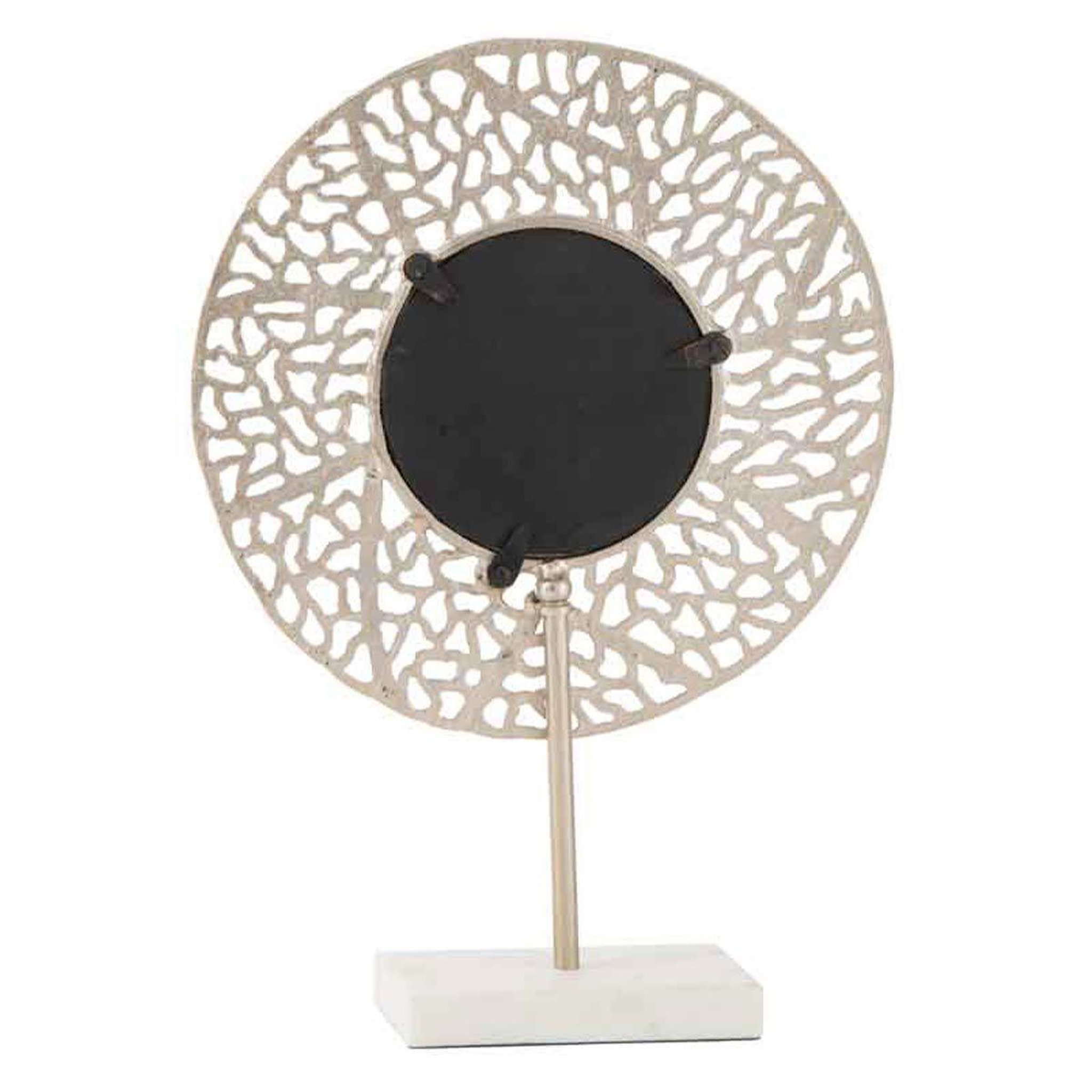 Voir la diapositive 2 : J-LINE Miroir sur Pied Marbre  Caviano  50cm Champagne