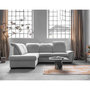 Voir la diapositive 5 : BEST MOBILIER Paul - canapé d'angle gauche - 5 places - convertible avec coffre et têtières - en tissu