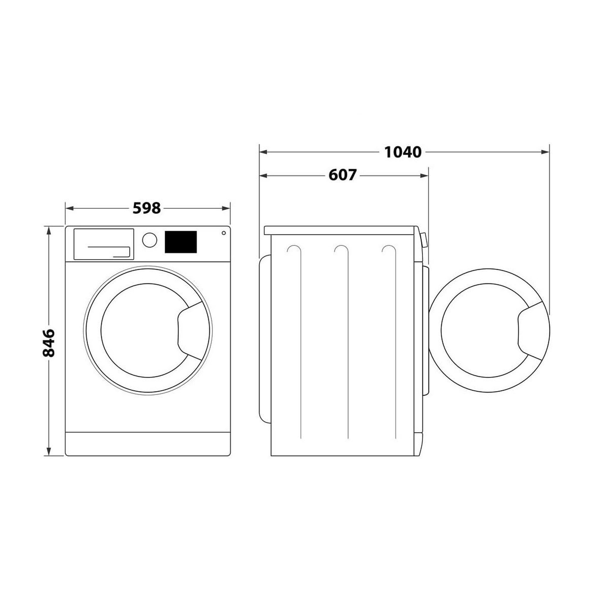 Voir la diapositive 6 : Whirlpool Sèche-linge pompe à chaleur 60cm 9kg blanc - cwd93mwwsfr