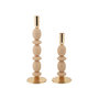 Voir la diapositive 1 : Paris Prix Lot de 2 Chandeliers  Shuttle  33cm Rose & Or