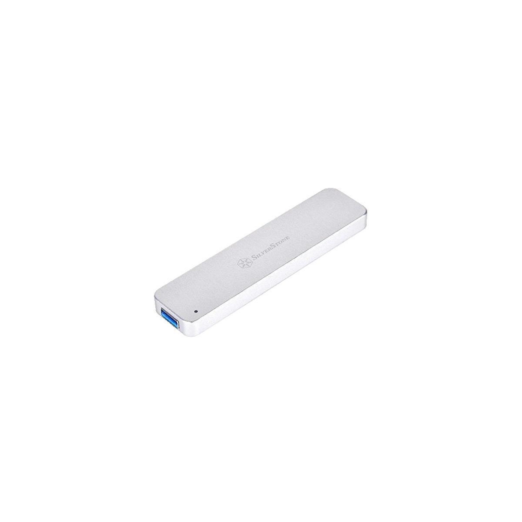Silverstone Boîtier externe SilverStone MS09 pour SSD M.2 USB 3.1 Gen 2 Argent