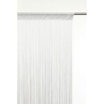 TOILINUX Lot 2x Rideau fils - 90 x 200 cm - Ivoire