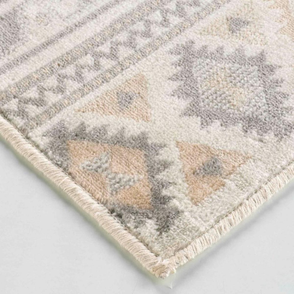 Douceur d'Intérieur Tapis rectangulaire 68x110 cm tissé SAKARI NATUREL