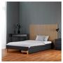 Voir la diapositive 3 : HomeStyle4U Lit capitonné avec matelas 140x200 cm 2 tiroirs