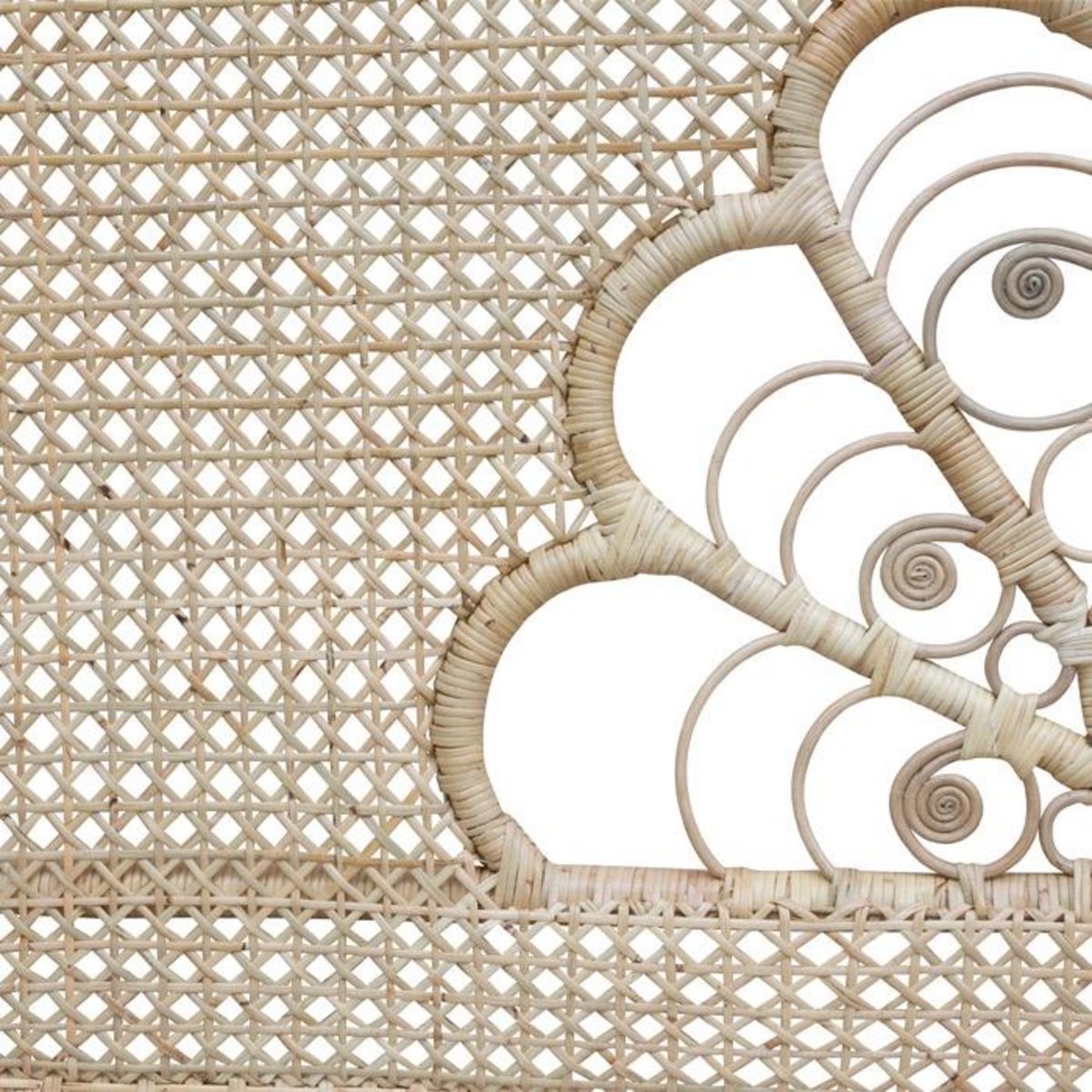 Rendez vous déco Tête de lit 140 cm en rotin naturel - Gabriella