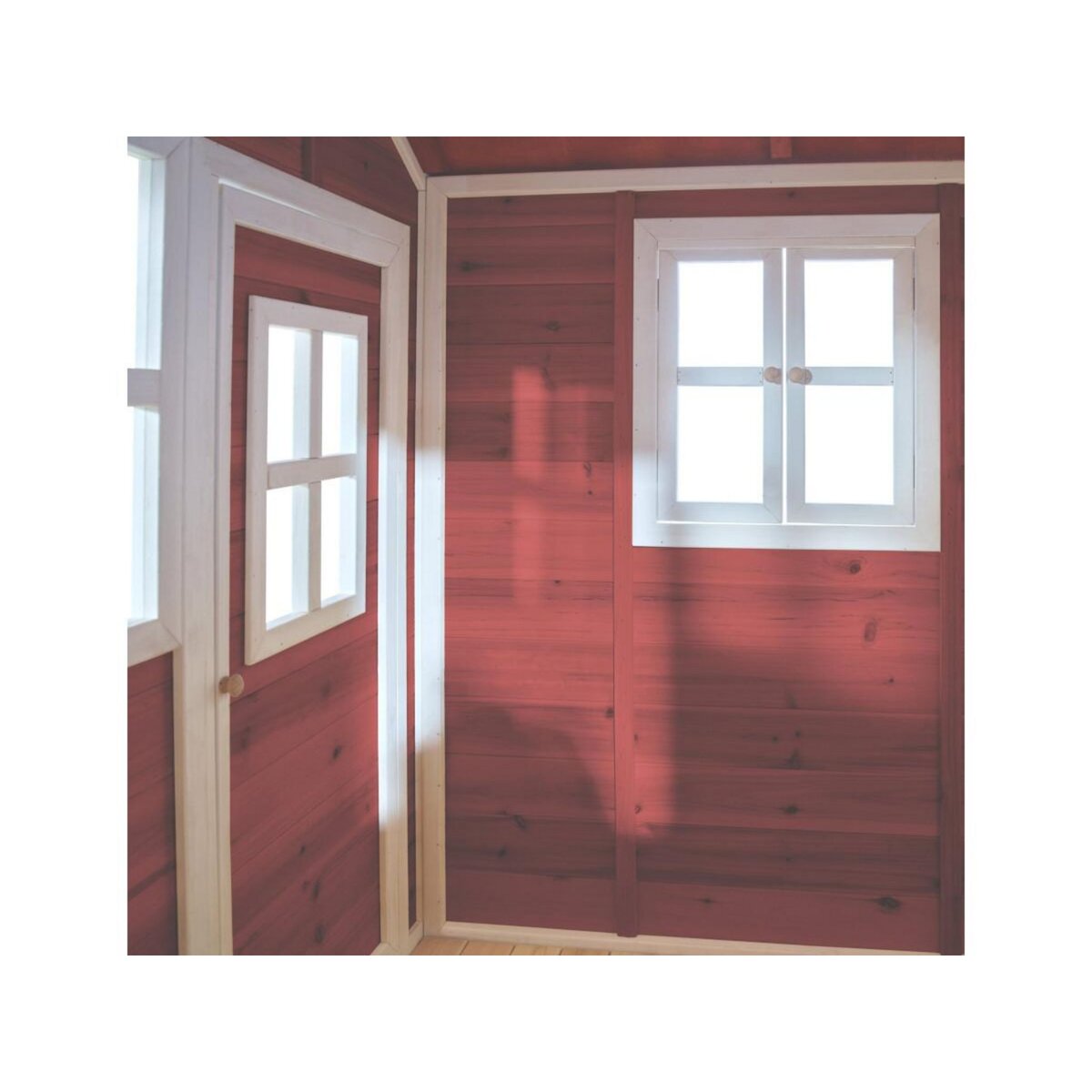 EXIT TOYS Maisonnette en bois pour enfants Loft 300 Rouge - Exit Toys