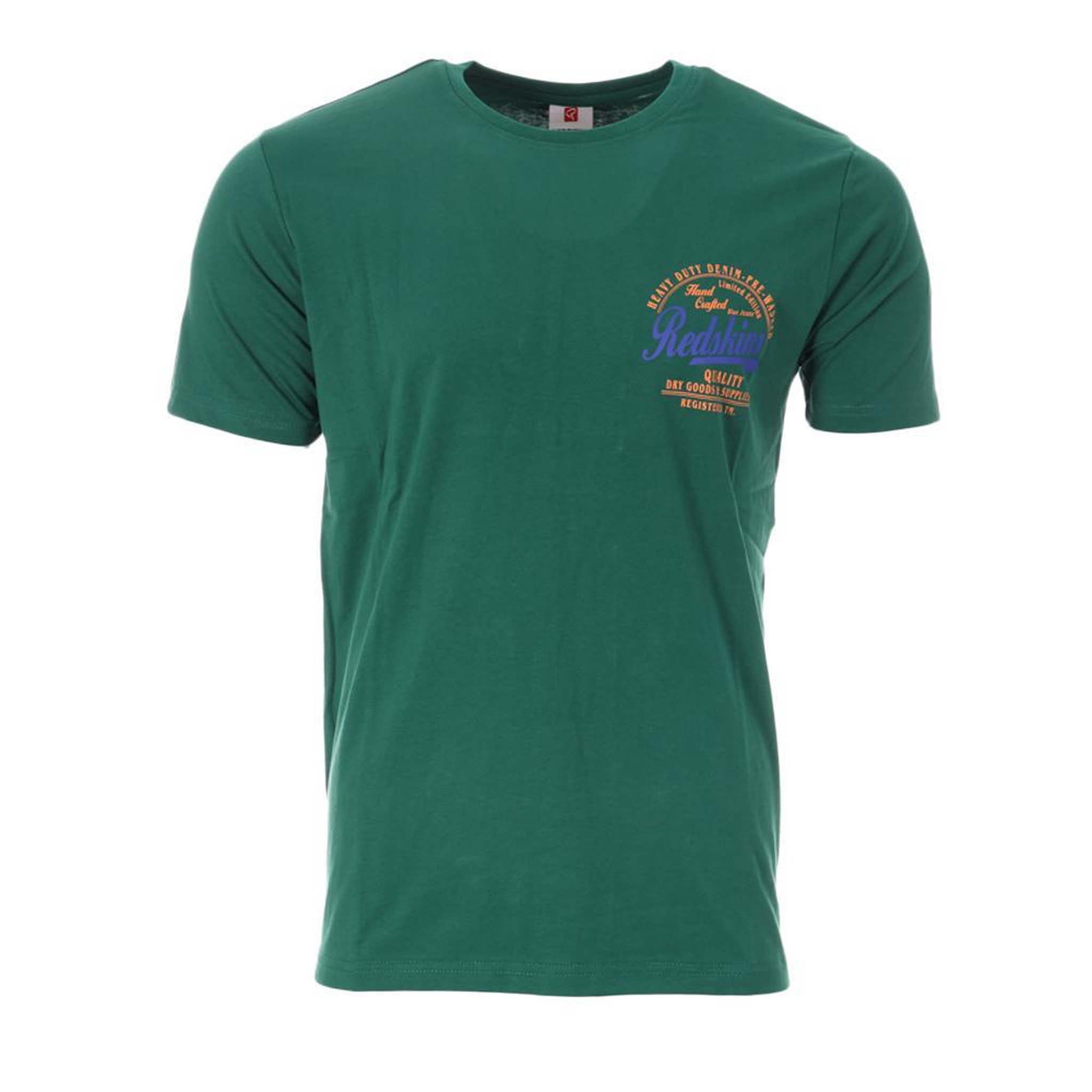REDSKINS T-Shirt Vert Homme Redskins TS6214. Coloris disponibles : Vert