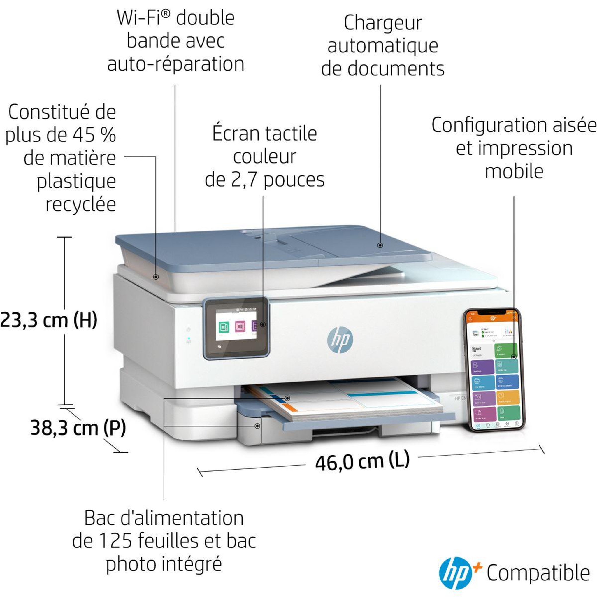Voir la diapositive 3 : HP Imprimante jet d'encre Envy Inspire 7921e éligible Instant Ink