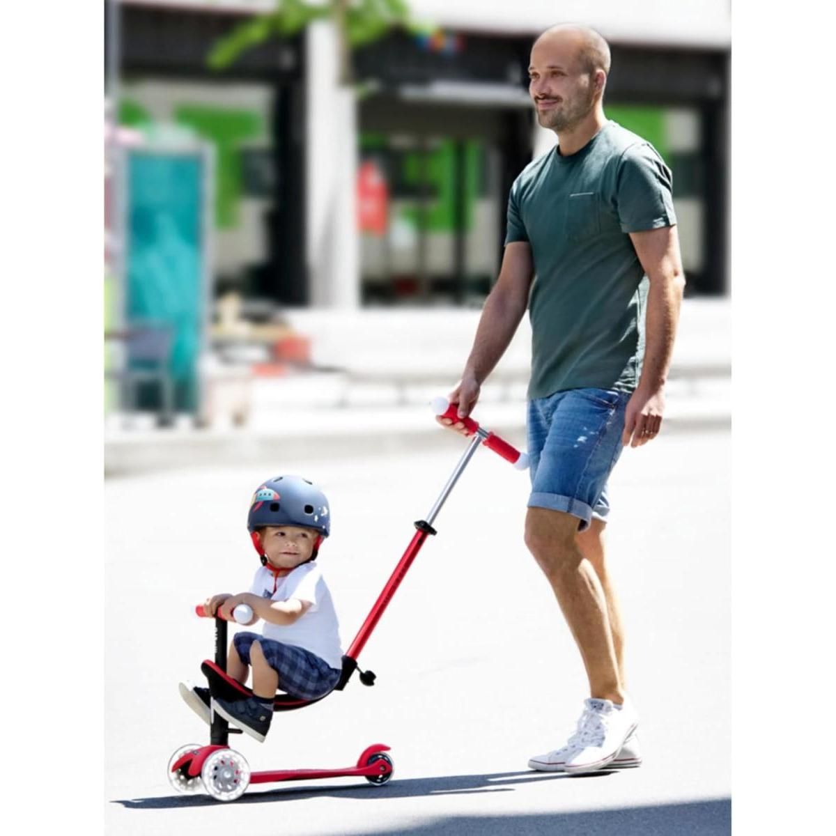 Micro Trottinette  Mini 3en1 Revolution Deluxe - Rouge