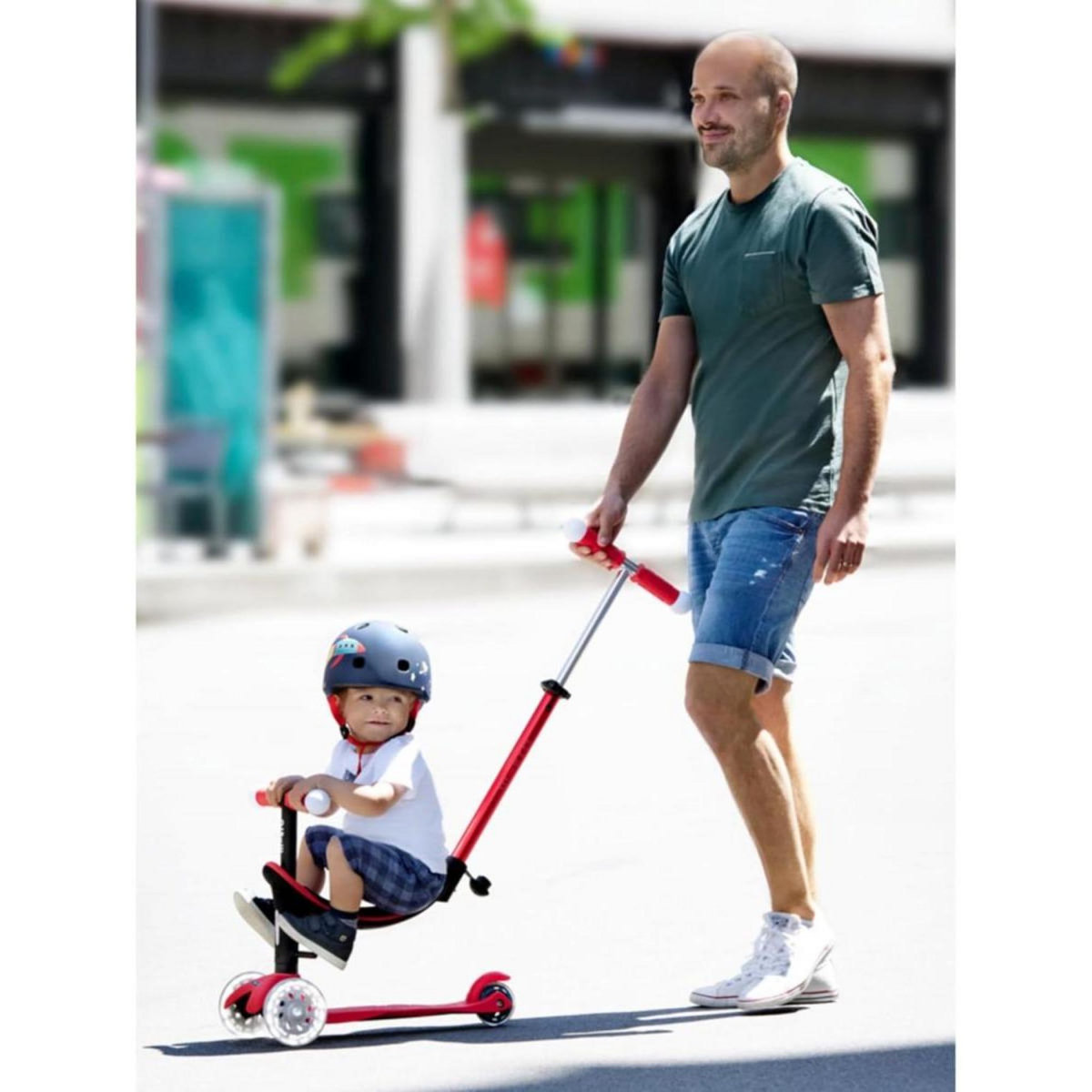 Micro Trottinette  Mini 3en1 Revolution Deluxe - Rouge