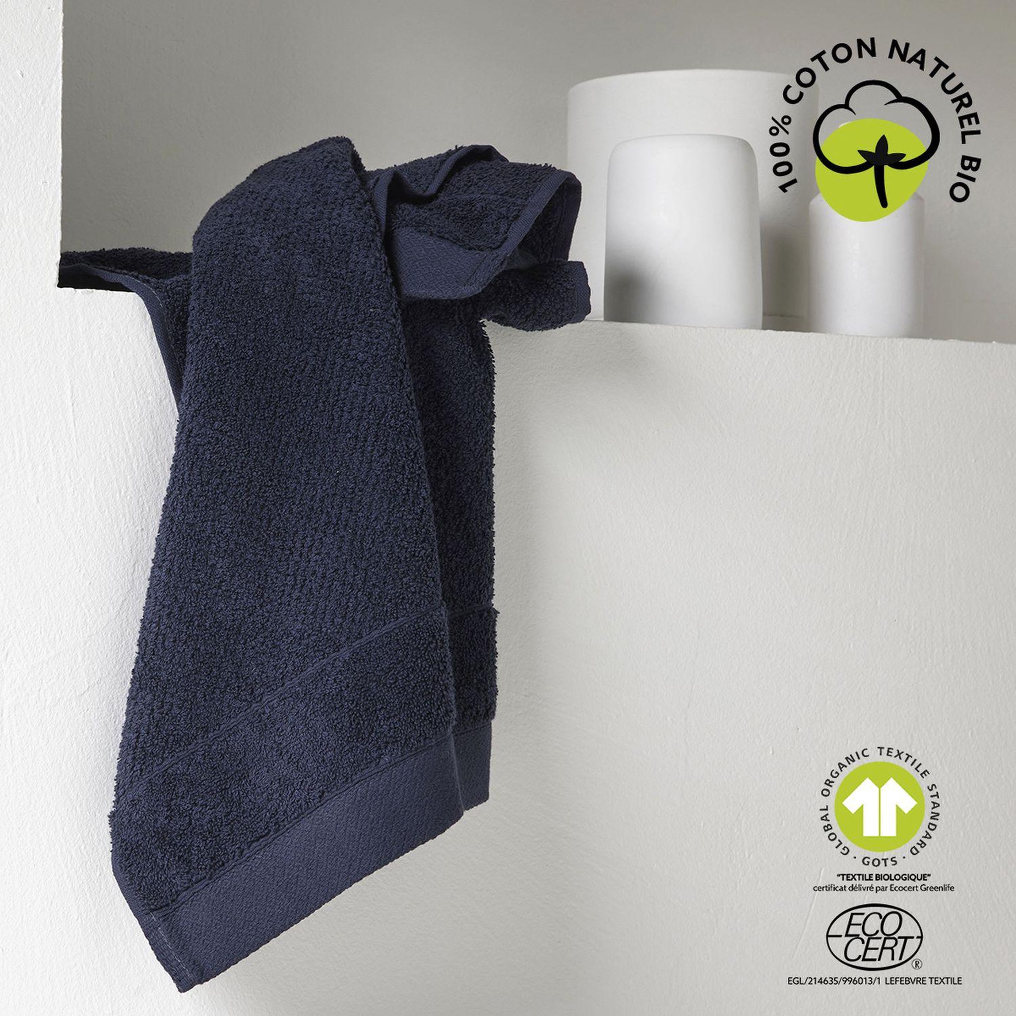 Voir la diapositive 2 : Today Maxi drap de bain - 100% coton BIO