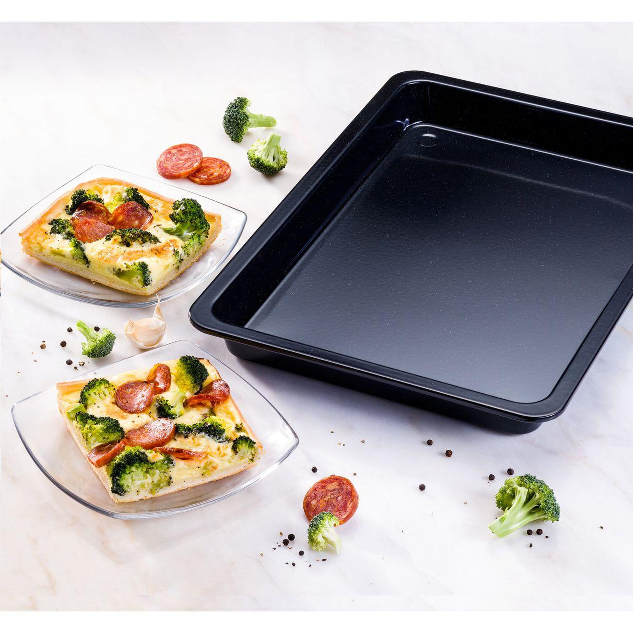 Voir la diapositive 2 : DR.OETKER Plat cuisson pizza au four dr oetker back-idee kreativ