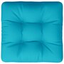 VIDAXL Coussin de palette turquoise 50x50x12 cm tissu