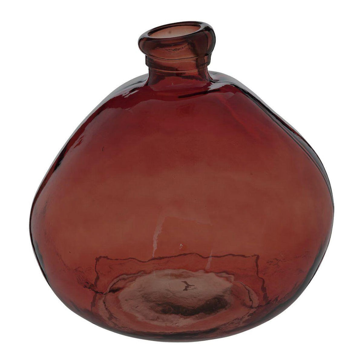 ATMOSPHERA Vase Ballon en Verre Recyclé  Uly  33cm Ambre