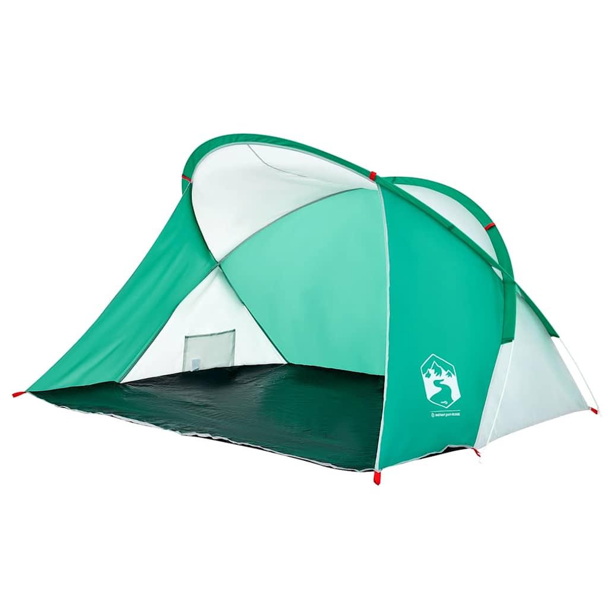 Voir la diapositive 2 : VIDAXL Tente de plage 2 personnes vert d'eau escamotable impermeable
