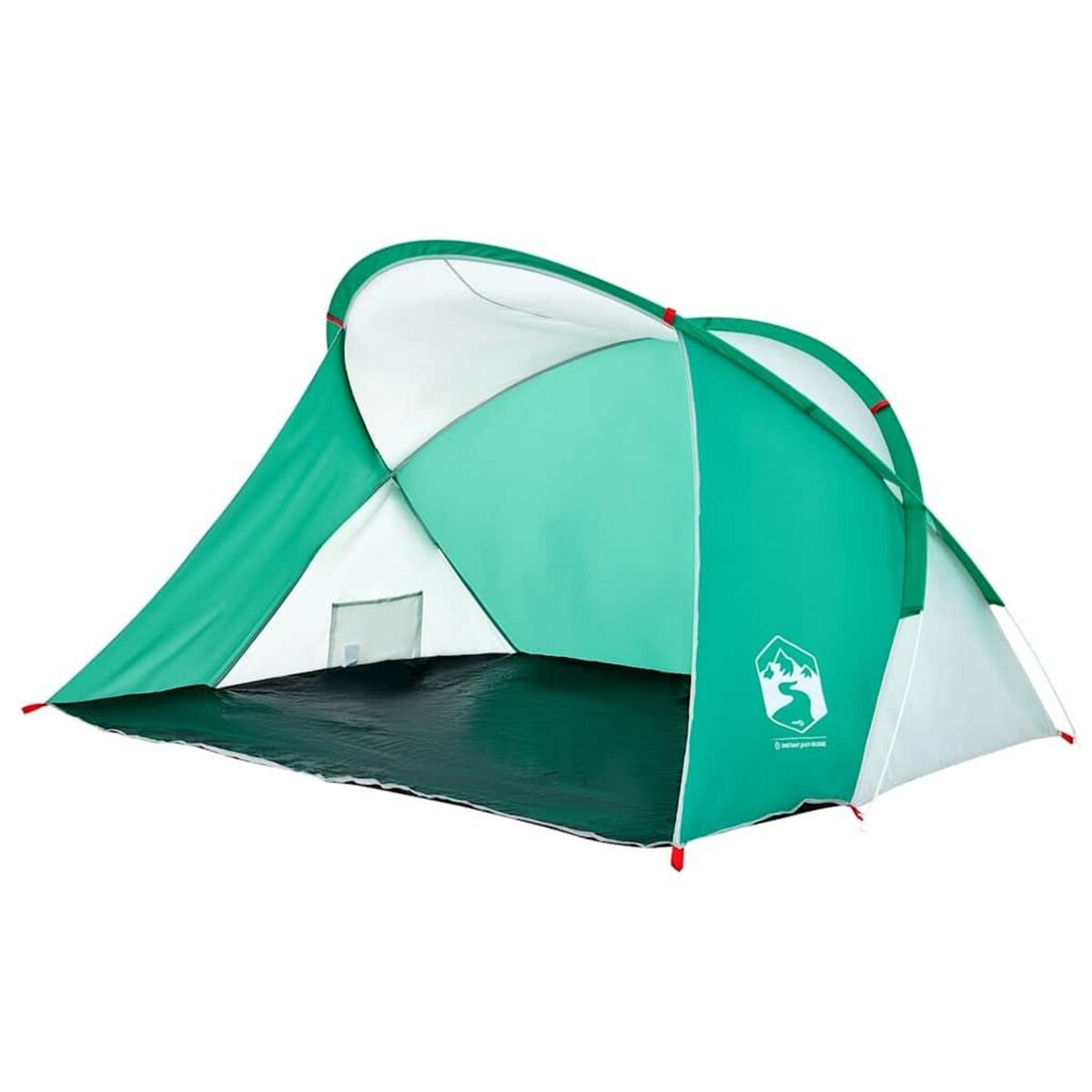 VIDAXL Tente de plage 2 personnes vert d'eau escamotable impermeable