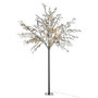 Voir la diapositive 2 : Paris Prix Arbre Décoratif Led  Feuilles Paillettes  250cm Noir