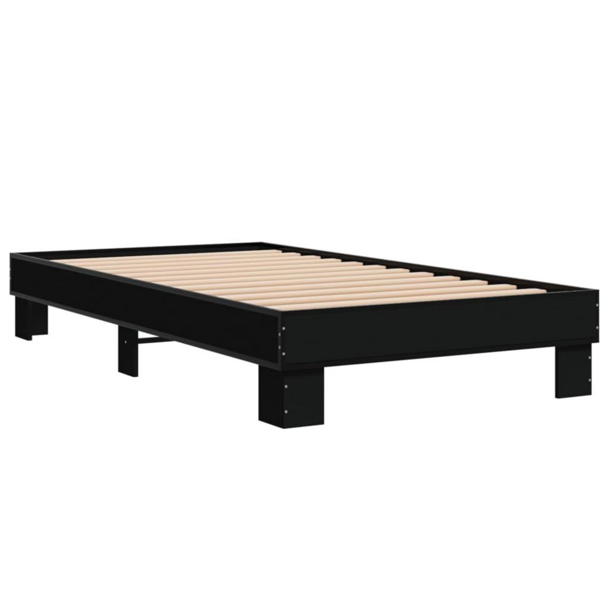 VIDAXL Cadre de lit sans matelas noir 90x200 cm