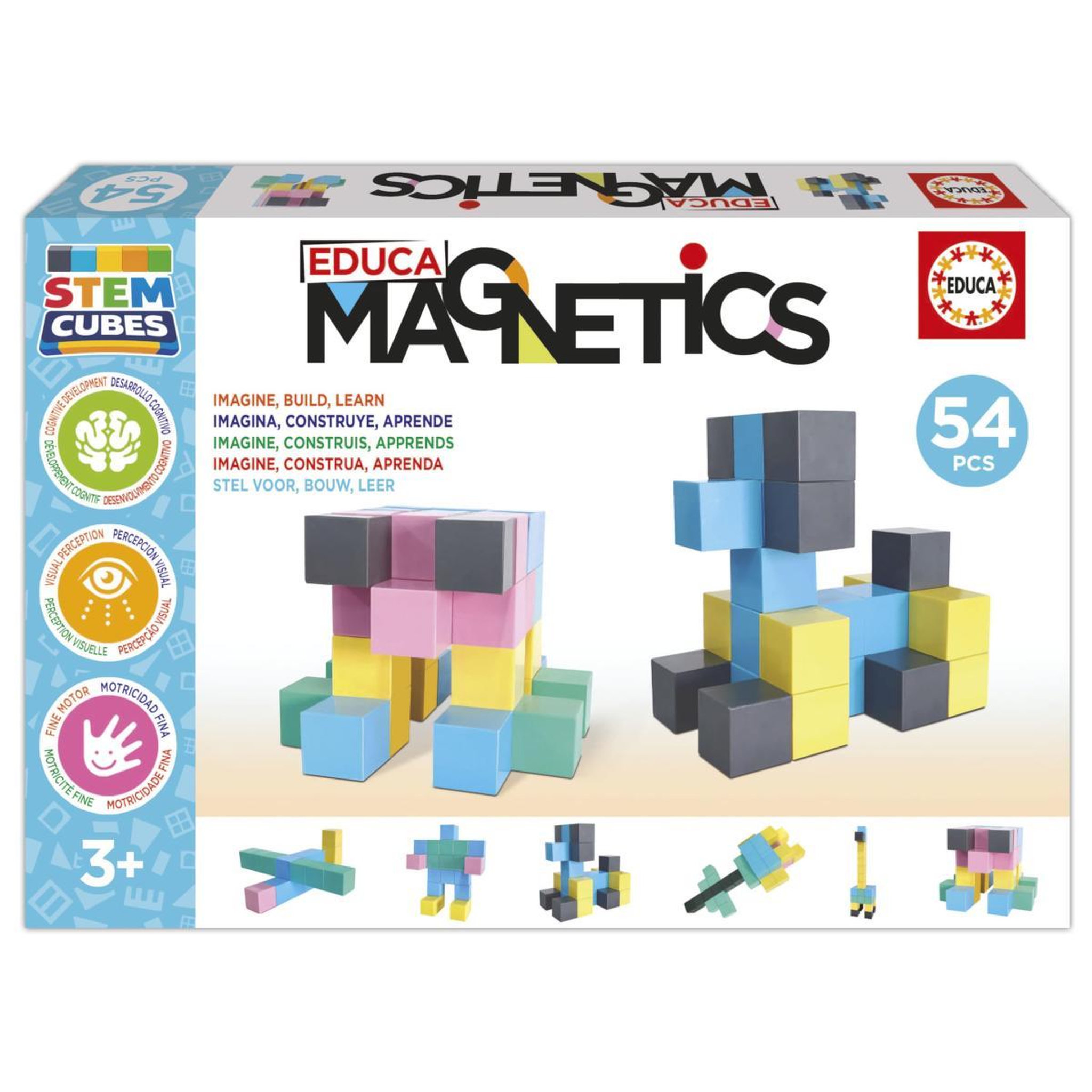 EDUCA Magnetics Stem Cubes 54pcs