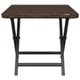 Voir la diapositive 4 : VIDAXL Table pliable marron 45x35x32 cm resine tressee