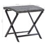 Voir la diapositive 6 : VIDAXL Tabouret pliable resine tressee gris