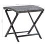 Voir la diapositive 6 : VIDAXL Tabouret pliable resine tressee gris