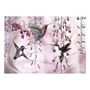 Voir la diapositive 2 : Paris Prix Papier Peint  Flying Hummingbirds Pink