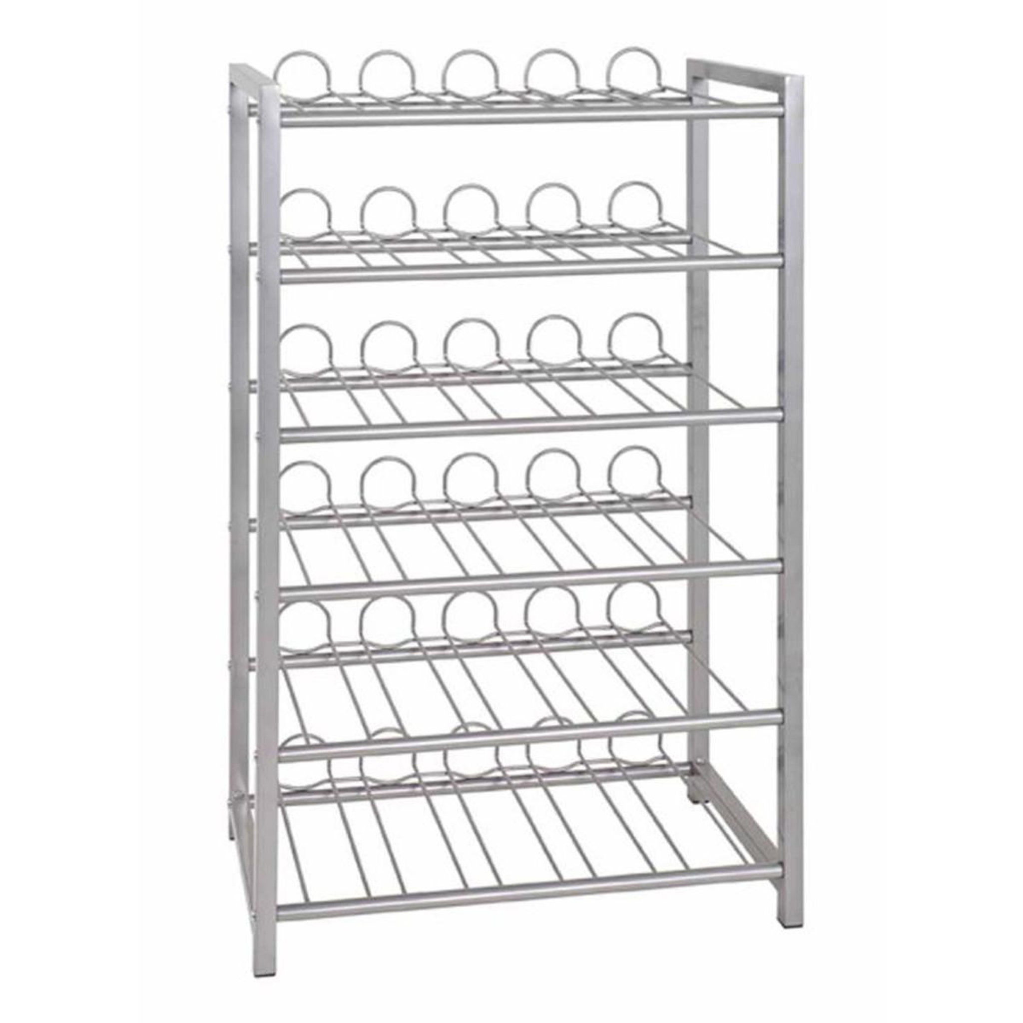 Paris Prix Porte bouteilles 6 niveaux  akena  90cm argent