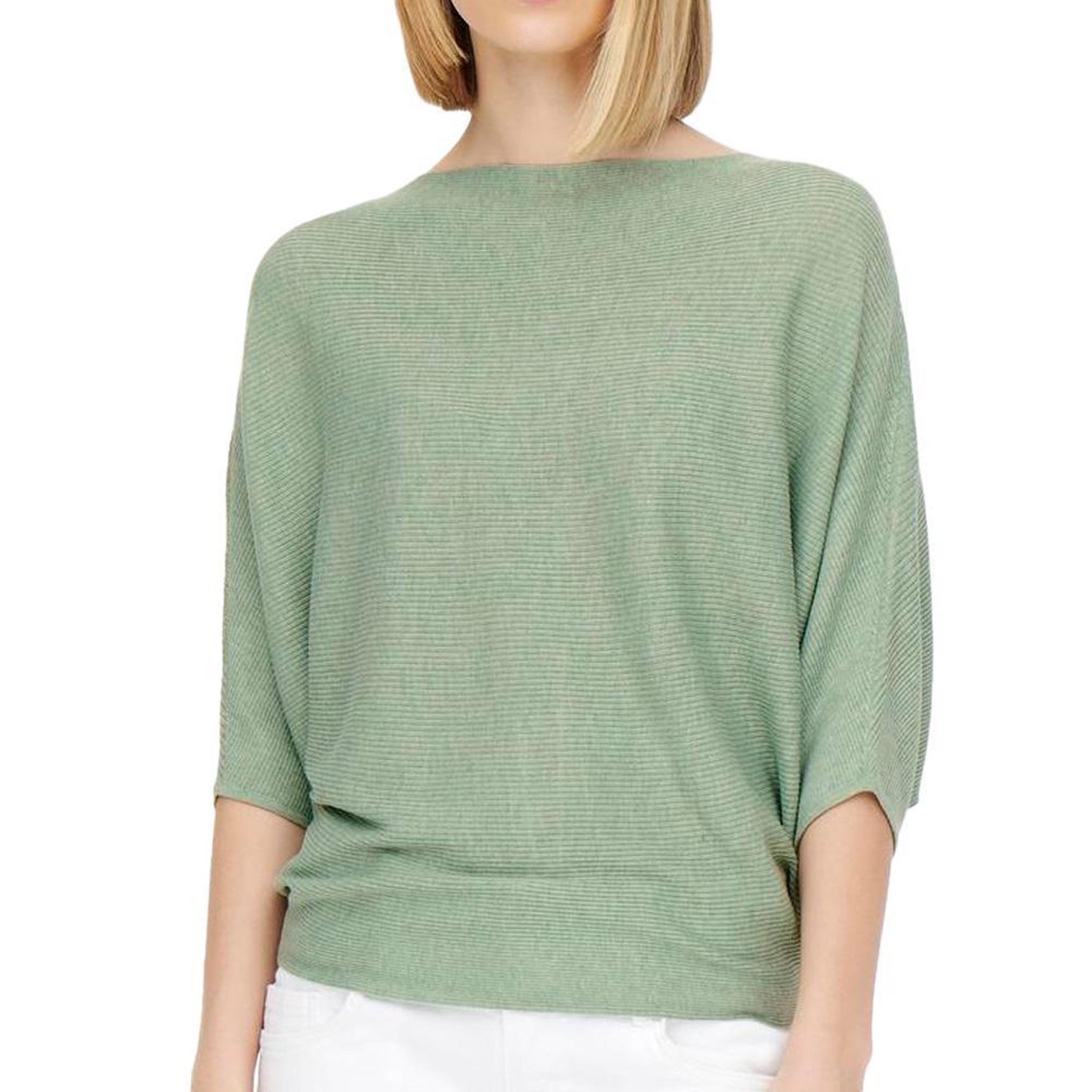 JACQUELINE DE YONG Pull  Clair manches 3/4 Femme JDY New Behave. Coloris disponibles : Vert