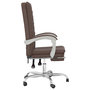 Voir la diapositive 4 : VIDAXL Fauteuil inclinable de bureau Marron Similicuir