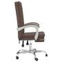 Voir la diapositive 4 : VIDAXL Fauteuil inclinable de bureau Marron Similicuir