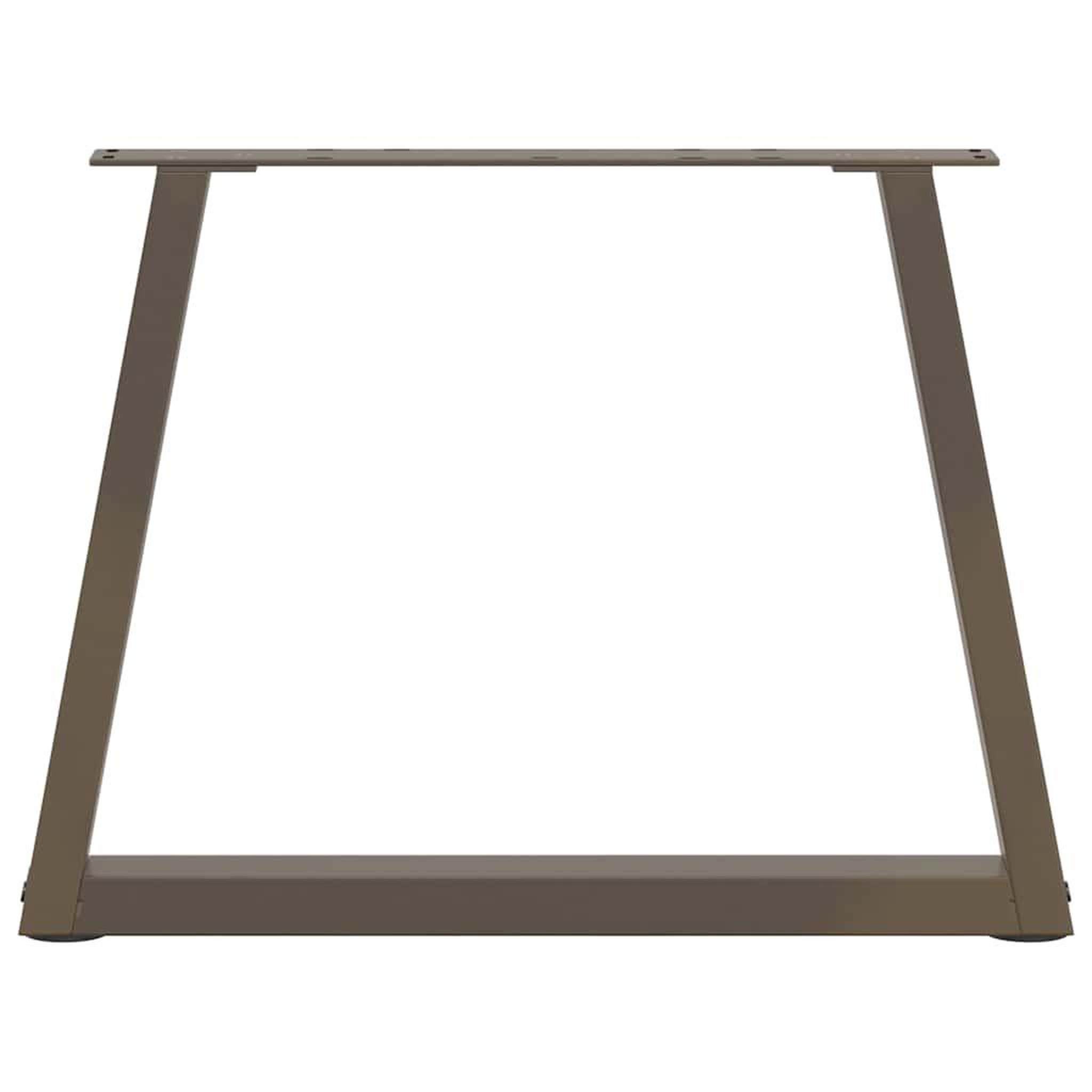 Voir la diapositive 5 : VIDAXL Pieds de table a manger en forme de V 2 pcs acier naturel acier