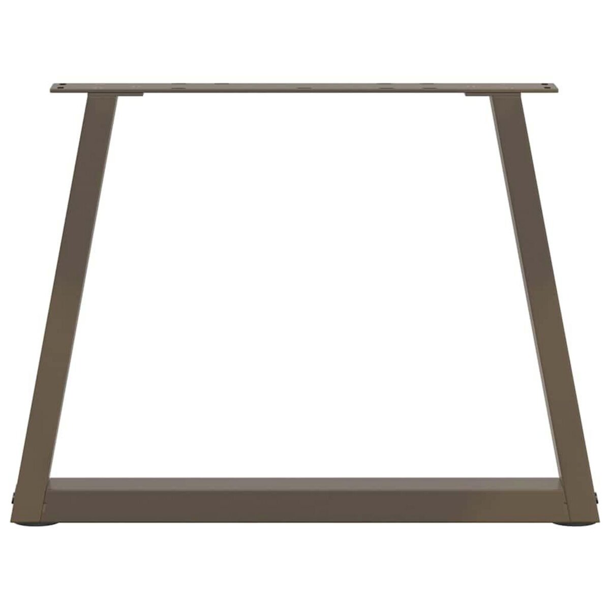 VIDAXL Pieds de table a manger en forme de V 2 pcs acier naturel acier