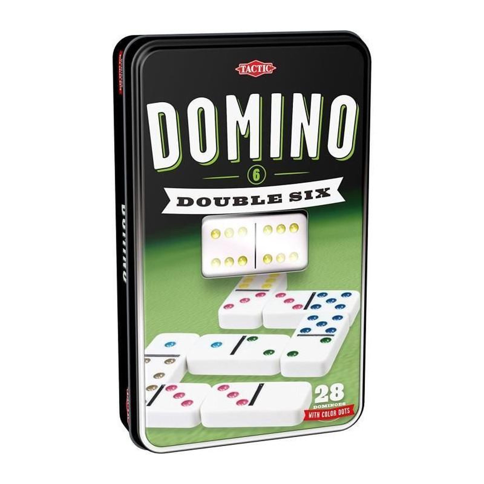 Tactic TACTIC Domino Double 6 - Boite Metal