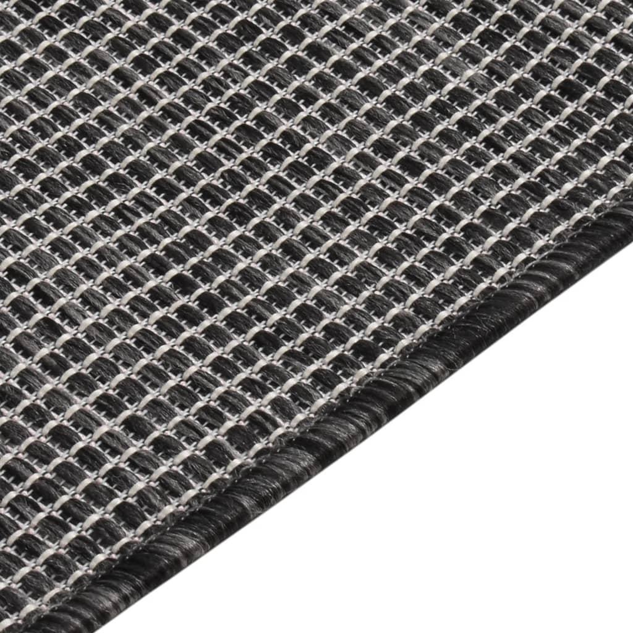 Voir la diapositive 4 : VIDAXL Tapis a tissage plat d'exterieur 160x230 cm Gris