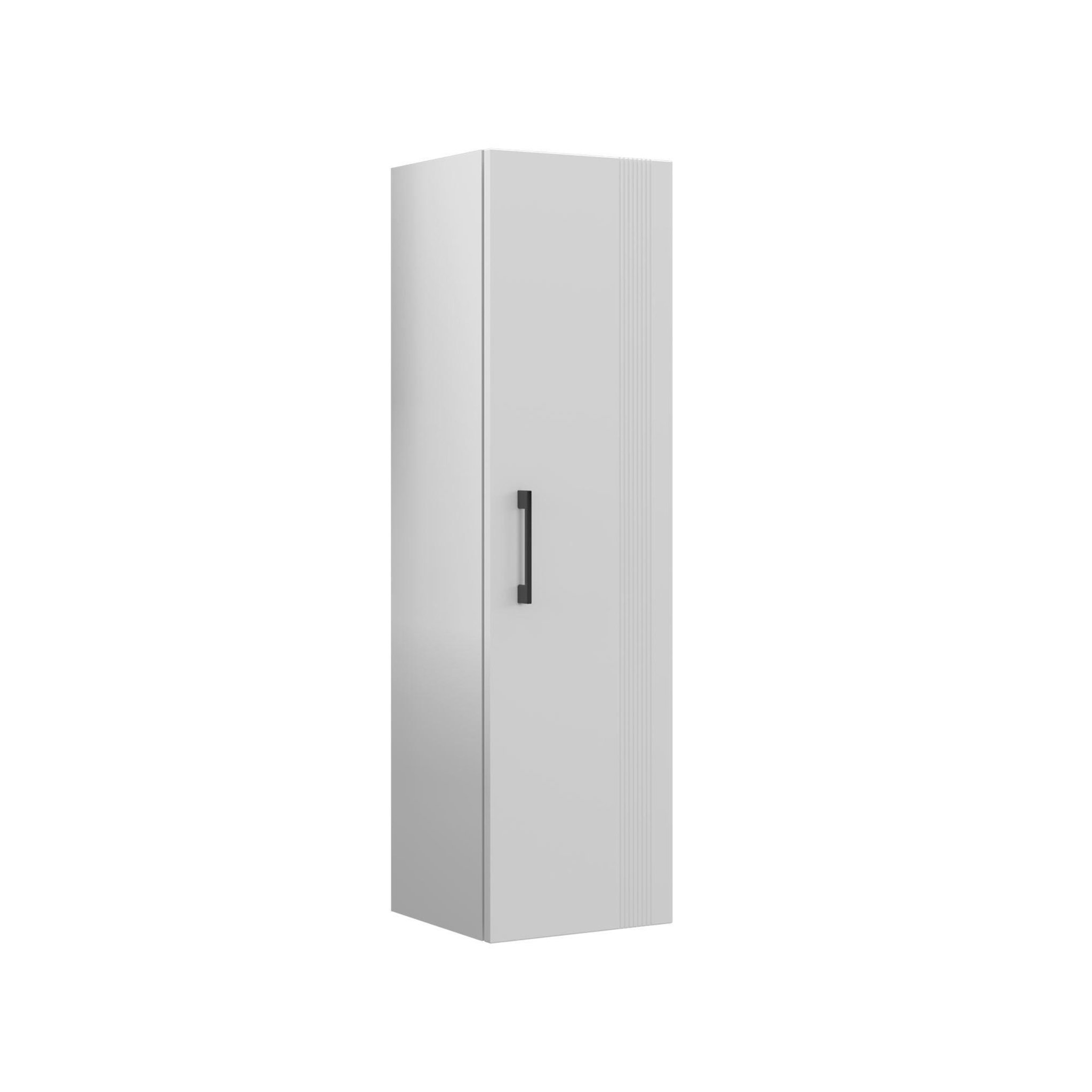 Habitat et Jardin Armoire de Salle de Bain  Bari 40  - 40 x 32 x 138 cm - Matte White