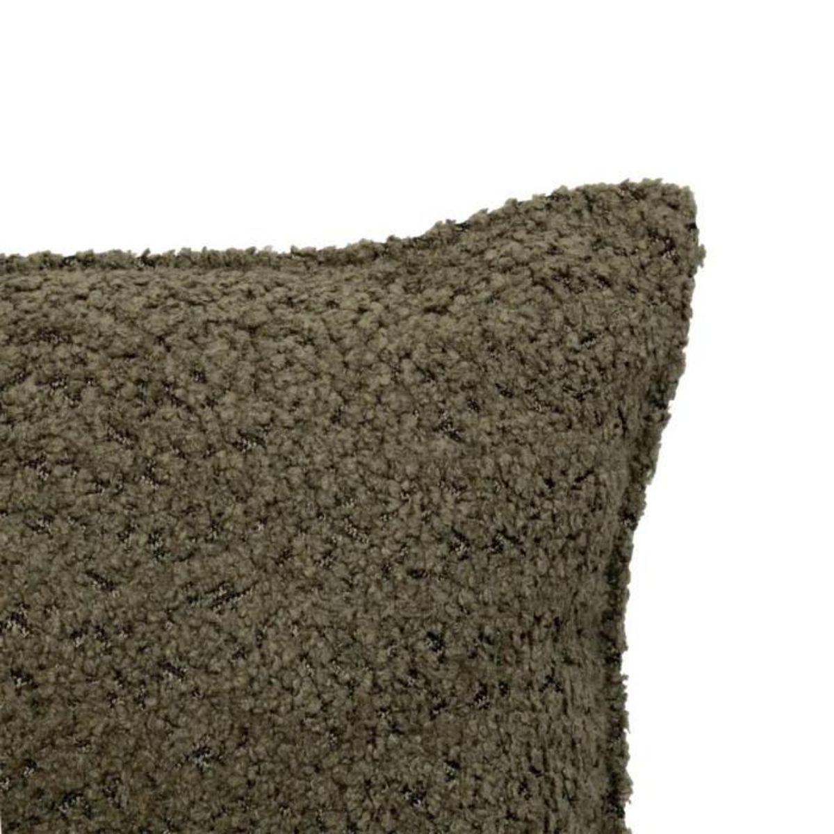 ATMOSPHERA Coussin Déco Bouclette  Soana  30x50cm Kaki