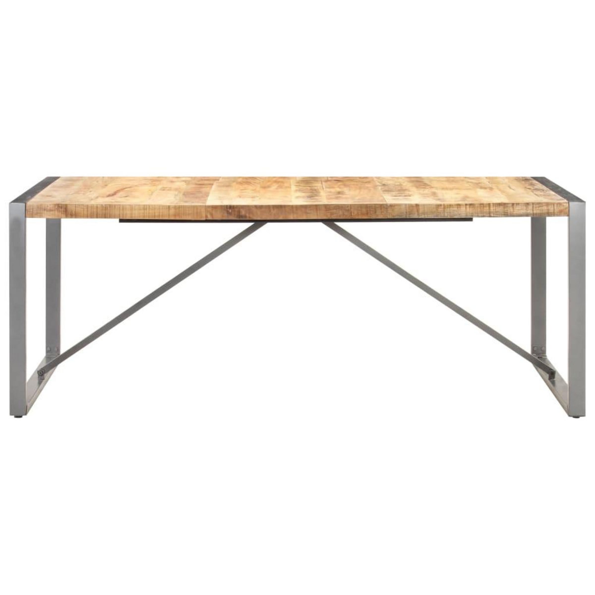 VIDAXL Table a manger 200x100x75 cm Bois de manguier massif brut