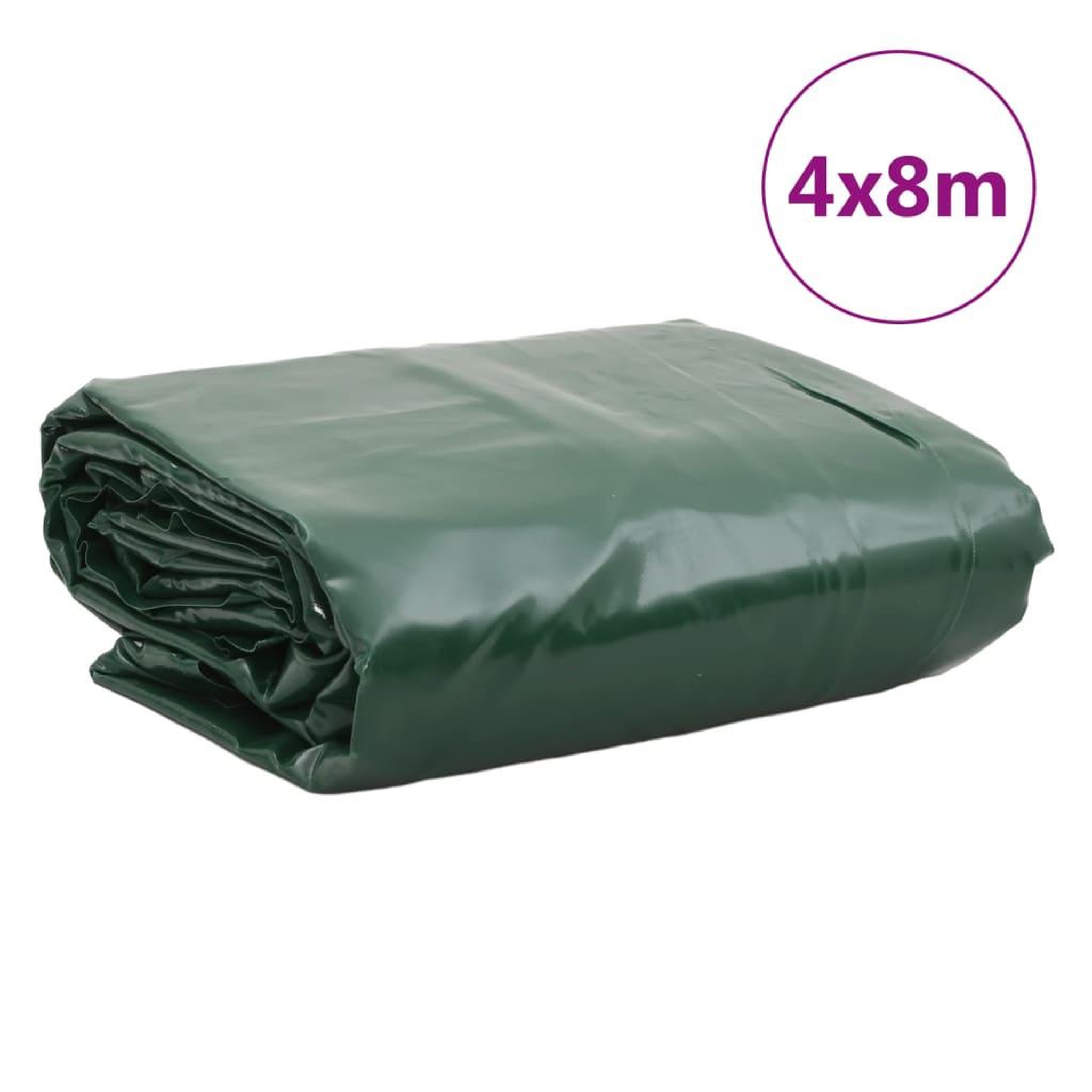 Voir la diapositive 6 : VIDAXL Bache vert 4x8 m 600 g/m²