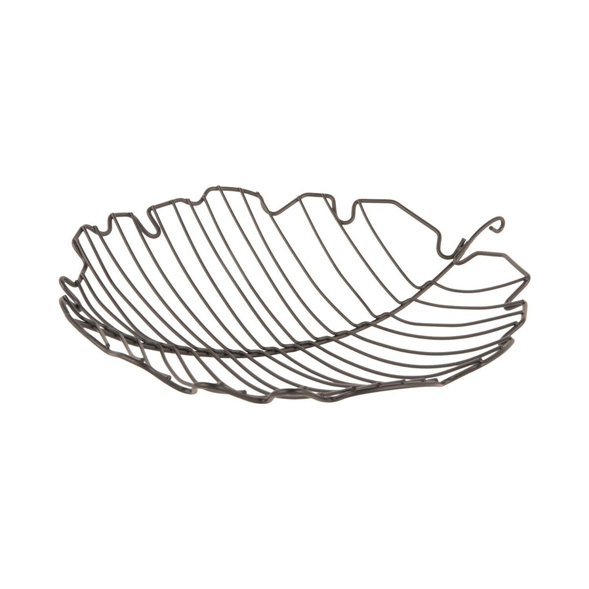 PRESENT TIME Corbeille à fruits en forme de feuille FOLIA - Noir