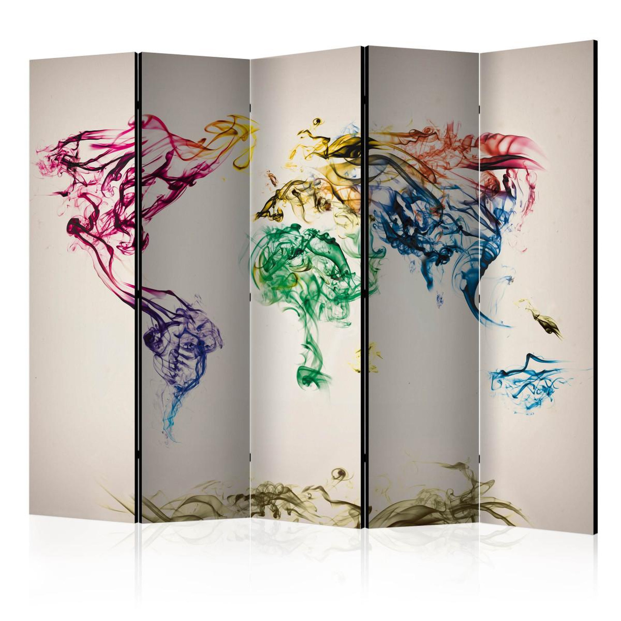 Paris Prix Paravent 5 volets  dancing smoke trails  172x225cm