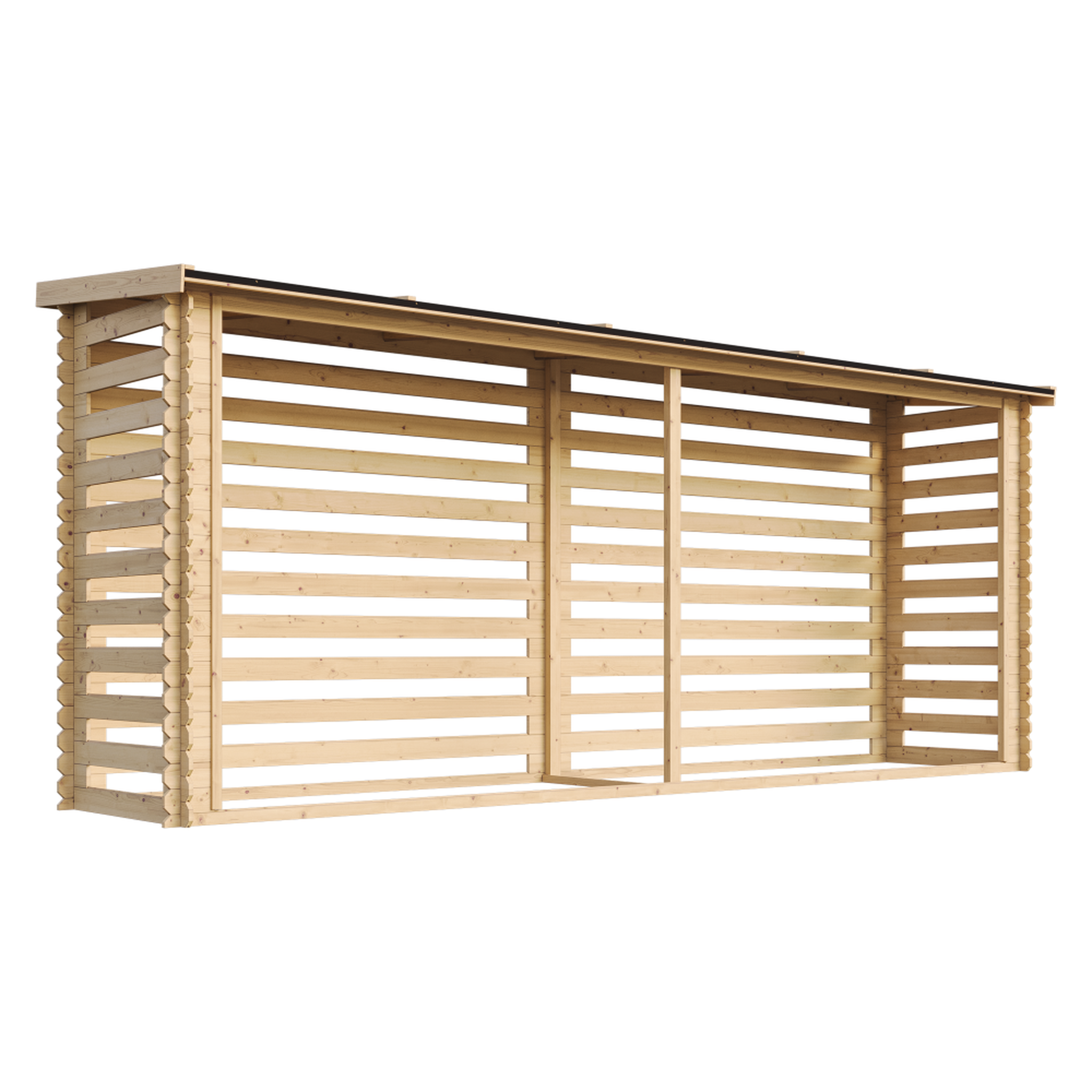 Voir la diapositive 3 : TIMBELA Abri à bûches 4m2 - Abri De Stockage Du Bois et range bûches extérieur M203