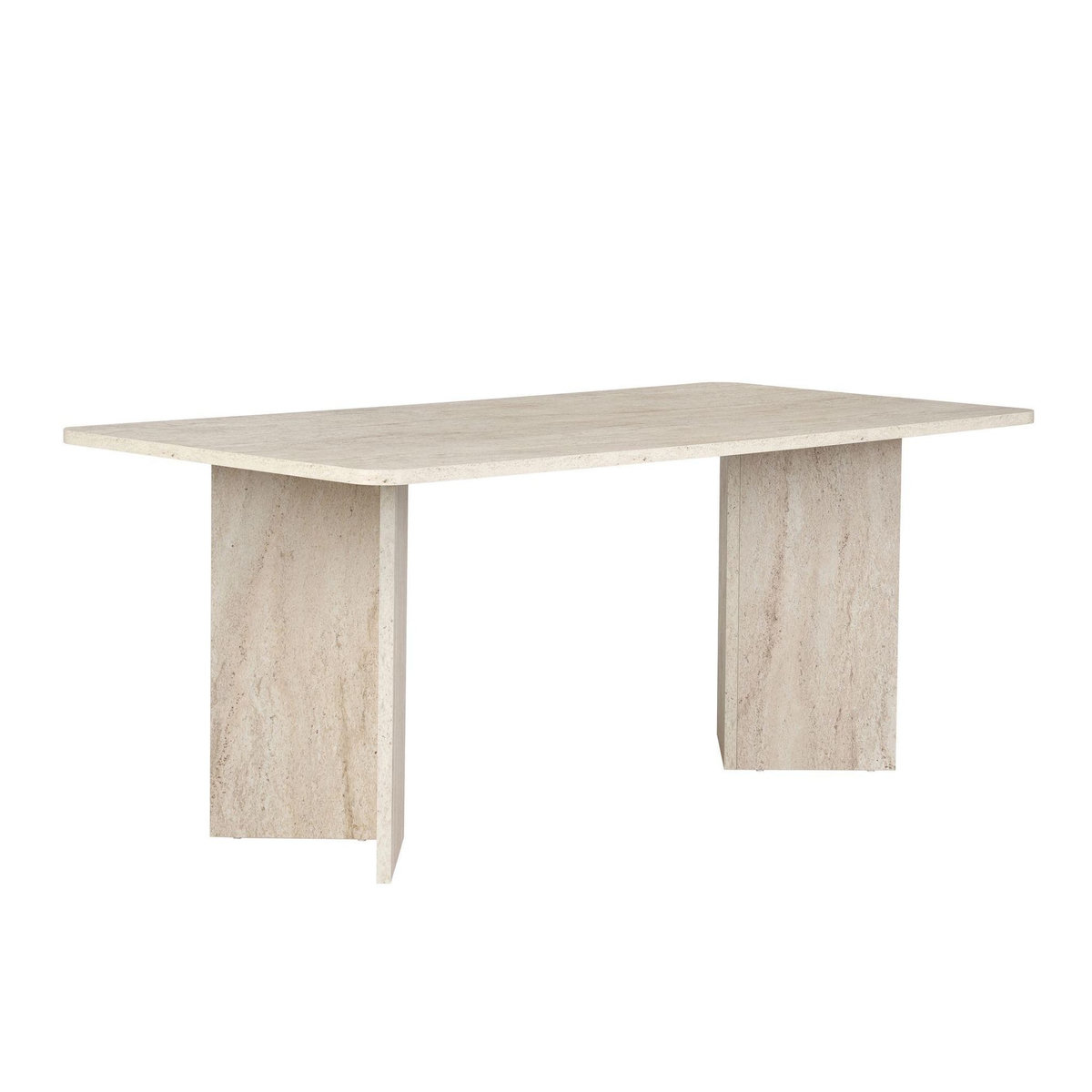 Habitat et Jardin Table à manger en bois  Linza  180 x 90 x 75 cm - Travertin
