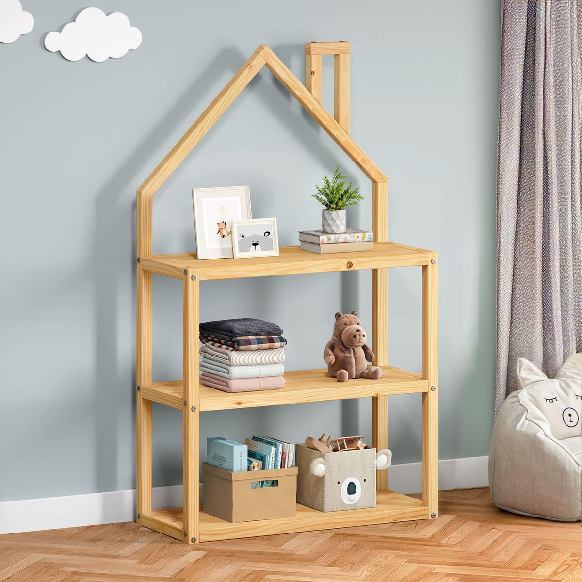 IDIMEX Étagère enfant LENISE en pin massif