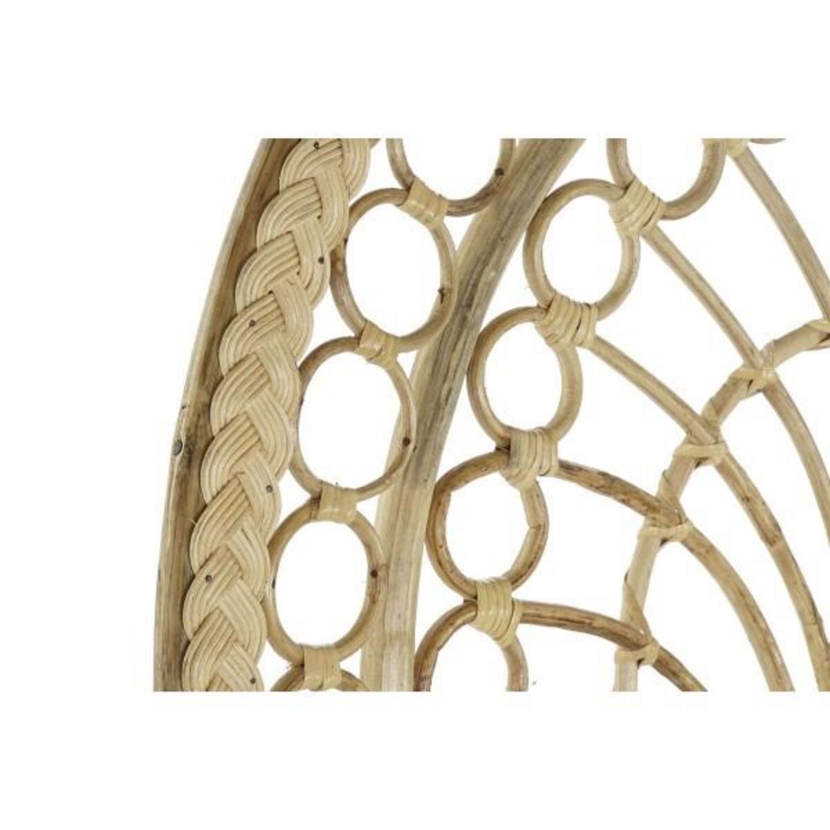 MARKET24 Chaise de jardin DKD Home Decor Blanc Marron Naturel 92 x 66 x 145 cm 86 x 51 x 145 cm 88 x 60 x 146 cm